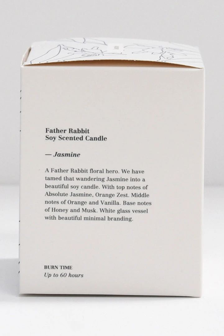 Father Rabbit Home Fragrance Jasmine Scented Candle 5 Father Rabbit Home Fragrance Jasmine Scented Candle