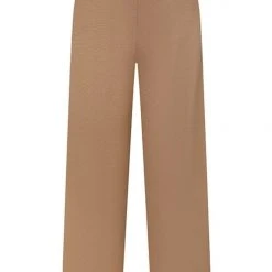 Ivy + Jack Fashion Favourite Walnut Textured Plain Stretch Back Wide Leg Pants