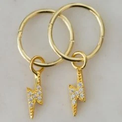 Sophie Accessories Flashy Sleeper Earrings Gold