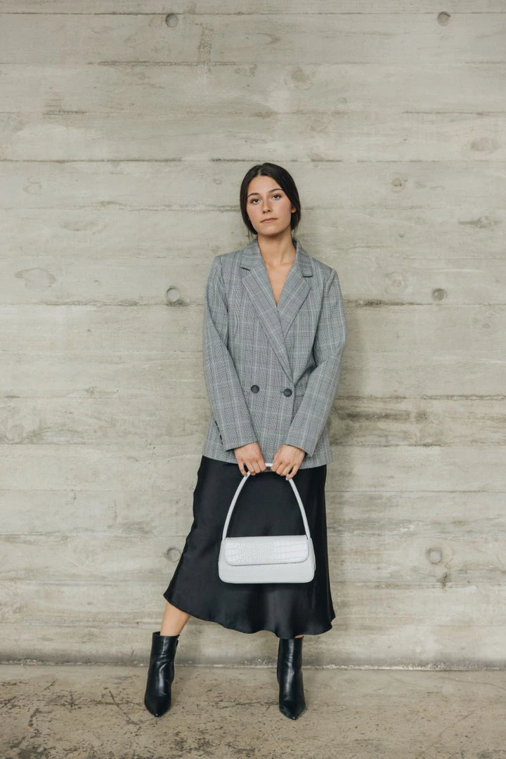 Ivy + Jack Fashion Mason Light Grey Check Boyfriend Blazer 4 Ivy + Jack Fashion Mason Light Grey Check Boyfriend Blazer