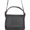 Federation For Keeps Black Crossbody Bag With Zipped Flat Gunmetal Hardware Accessories