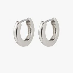 Pilgrim Accessories Francis Silver Basic Huggie Hoop Earrings