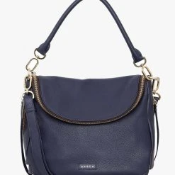 Flo & Frankie Sales Store 26 Saben Accessories Frankie Fold Over Navy Shoulder Bag