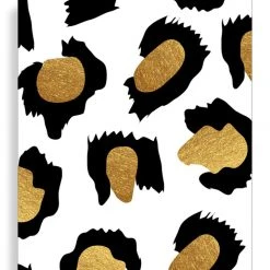 Elm Paper Leopard Gold Foil Gift Tag