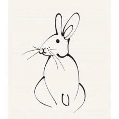 Father Rabbit Welcome Little One Gift Tag