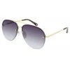 Prive Revaux Glide Aviators Champagne Gold Grey Gradient Lens Sunglasses