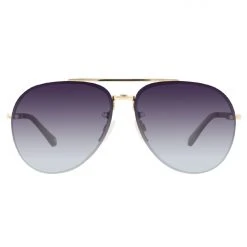 Prive Revaux Glide Aviators Champagne Gold Grey Gradient Lens Sunglasses