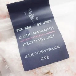 The Raw By Jess Fizzy Bath Salt Globe Amaranth