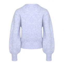 Among The Brave Fashion Good Luck Soft Lilac Balloon Sleeve Knit