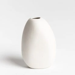 NED Collections Harmie Pipi Small White Vase 10x9cm