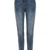 Among The Brave Harper Mid Blue Knee Dart Denim Jean