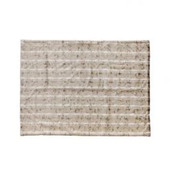 Heirloom Faux Fur Mountain Rabbit Taupe Short Hair Throw Cushion, Throws & Linen