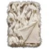 Heirloom Faux Fur Snowshoe Hare Cream Throw