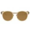 Le Specs Hey Macarena Polarized Round Blonde Brown Lens Sunglasses