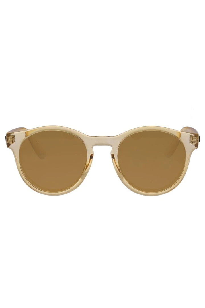 Le Specs Hey Macarena Polarized Round Blonde Brown Lens Sunglasses 3 Le Specs Hey Macarena Polarized Round Blonde Brown Lens Sunglasses