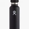 Hydro Flask 621ml Black Standard Mouth Drink Bottle Table & Kitchen 1 Hydro Flask 621ml Black Standard Mouth Drink Bottle Table & Kitchen