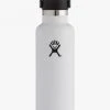 Hydro Flask 621ml White Standard Mouth Drink Bottle