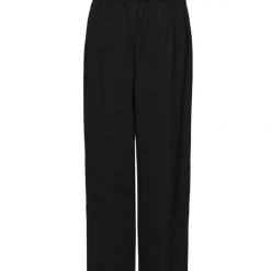 Among The Brave Instinct Black Soft Stretch Back Wide Leg Pant Fashion