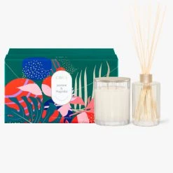 Circa Home Home & Beauty Jasmine + Magnolia Candle + Diffuser Set