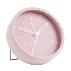 Karlsson Tinge Pink Round Alarm Clock Home & Beauty