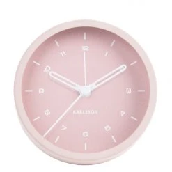Karlsson Tinge Pink Round Alarm Clock Home & Beauty