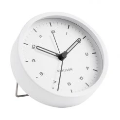 Karlsson Tinge White Round Alarm Clock