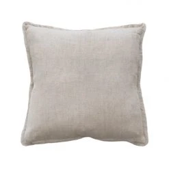 Mulberi Keaton Linen Cream Nautral Cushion 55x55cm Cushion, Throws & Linen