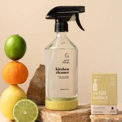 Good Change Table & Kitchen Kitchen Cleaner Buttermilk Reusable Glass Silicone Base Bottle