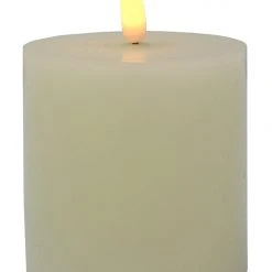 Le Forge LED Battery Ivory Pillar Candle Small Home Fragrance