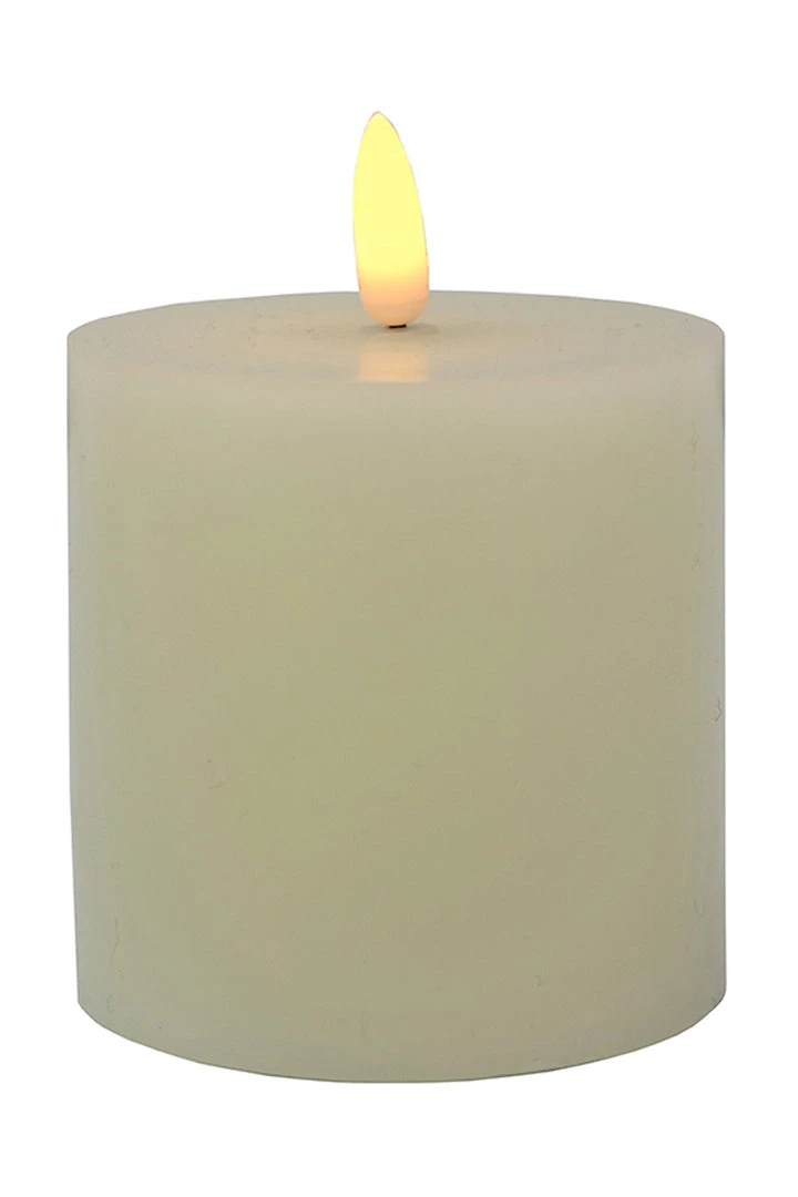 Le Forge LED Battery Ivory Pillar Candle Small Home Fragrance 3 Le Forge LED Battery Ivory Pillar Candle Small Home Fragrance