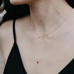 Sophie Little Letter Single Gold Necklace