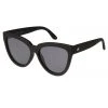 Le Specs Liar Liar Oversized Cat Eye Black Rubber Smoke Polarised Lens Sunglasses