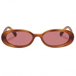 Le Specs Outta Love Oval Vintage Tort Sunglasses Accessories