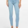 Lee Denim High Licks Crop Strike A Cord Pale Blue Skinny Jean