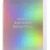 Oxted Happy Birthday Beautiful Silver Small Card