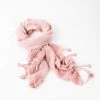 Queen Of The Foxes Dusky Pink Tassel Scarf
