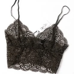 Queen Of The Foxes Tops & Tees Strappy Black Lace Bralette