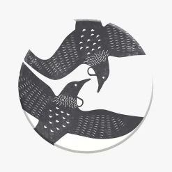 Flo & Frankie Sales Store 21 100% NZ Table & Kitchen Linocut Tui Ceramic Coaster