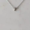 Sophie Little Letter Single Silver Necklace 2 Sophie Little Letter Single Silver Necklace