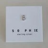 Sophie Little Letter Single Stud Silver Earrings Accessories