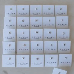 Sophie Little Letter Single Stud Silver Earrings Accessories