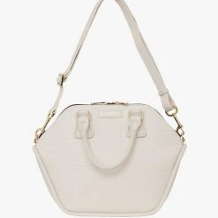 Saben Liv Alabaster Croc Leather Handbag Accessories