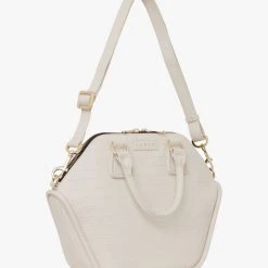 Saben Liv Alabaster Croc Leather Handbag Accessories