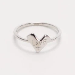 Federation Love Heart Ring Sterling Silver