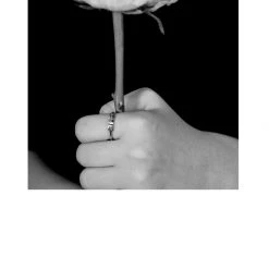 Federation Accessories Love You Je T'aime Script Ring Sterling Silver