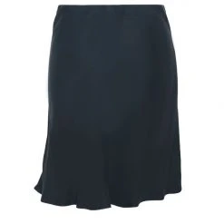 Among The Brave Lovers Black Cupro Bias Cut Mini Skirt