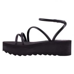 Solsana Accessories Loxley Platform Black Wedge