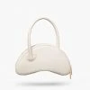 Rey, The Label Accessories Luna Ivory Mini Half Moon Bag