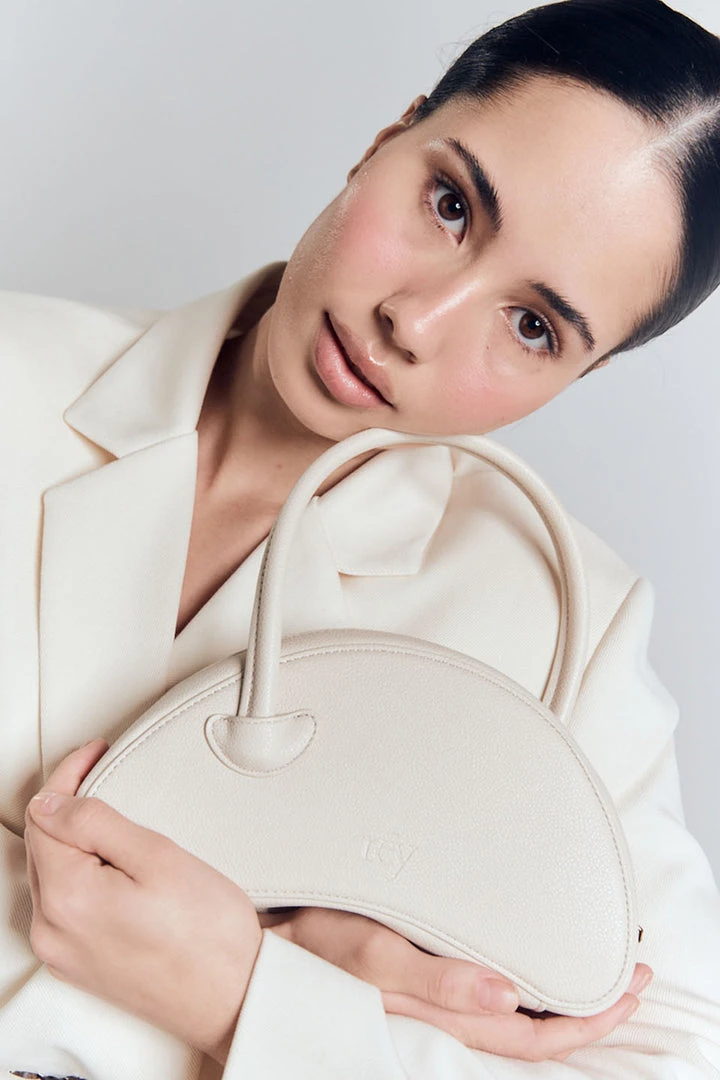 Rey, The Label Accessories Luna Ivory Mini Half Moon Bag 4 Rey, The Label Accessories Luna Ivory Mini Half Moon Bag
