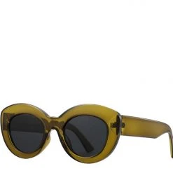 Reality Eyewear Marmont Chunky Cat Eye Olive Green Polarised Sunglasses Accessories